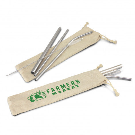 Stainless Steel Straw Set - Simply Merchandise