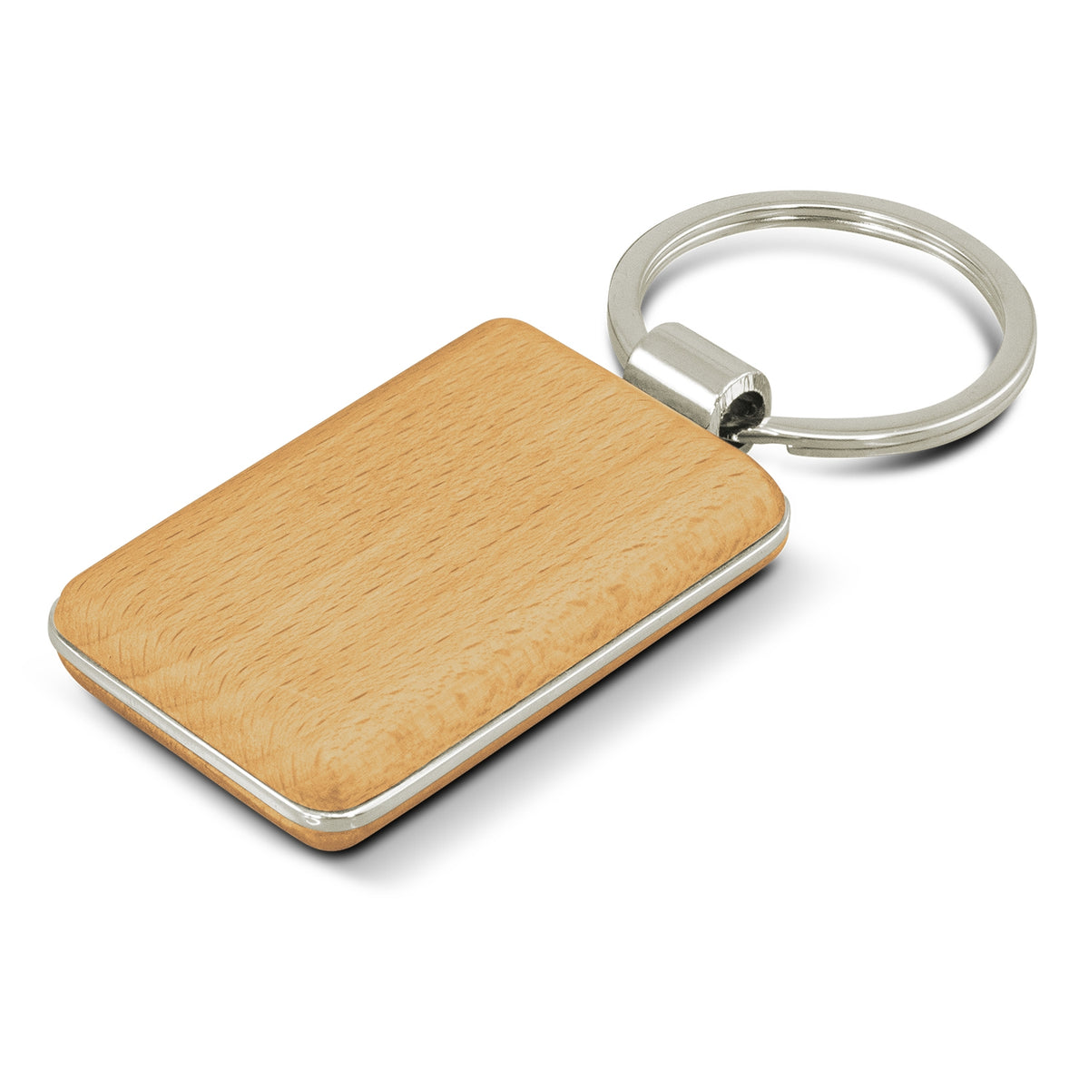 Echo Key Ring - Rectangle with custom branded logo - Simply Merchandise