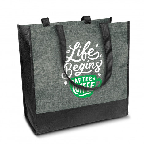 Civic Shopper Heather Tote Bag with custom branded logo - Simply Merchandise