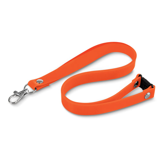 Silicone Lanyard with custom branded logo - Simply Merchandise