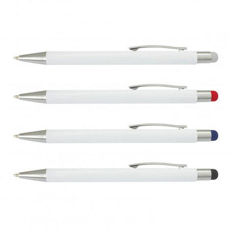 Lancer Stylus Pen - White Barrel - Simply Merchandise