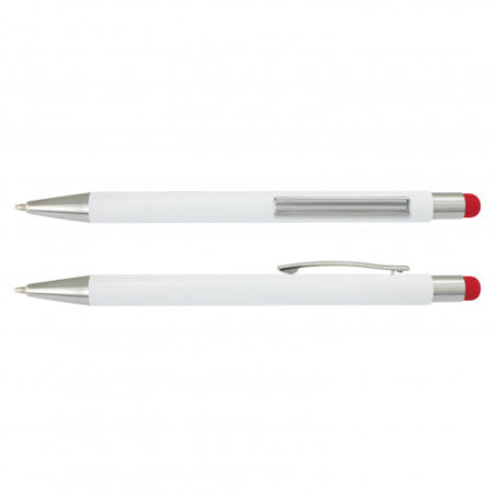 Lancer Stylus Pen - White Barrel - Simply Merchandise