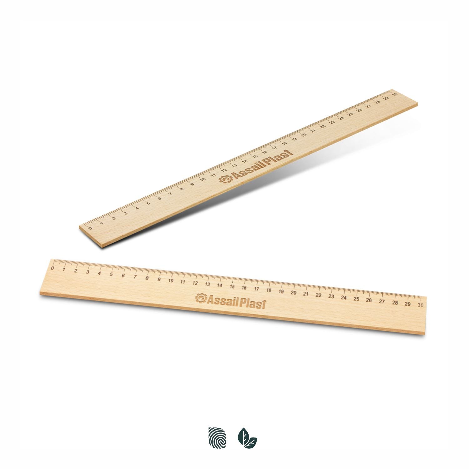 Wooden 30cm Ruler - Simply Merchandise