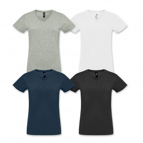 SOLS Imperial Womens V Neck T-Shirt - Simply Merchandise