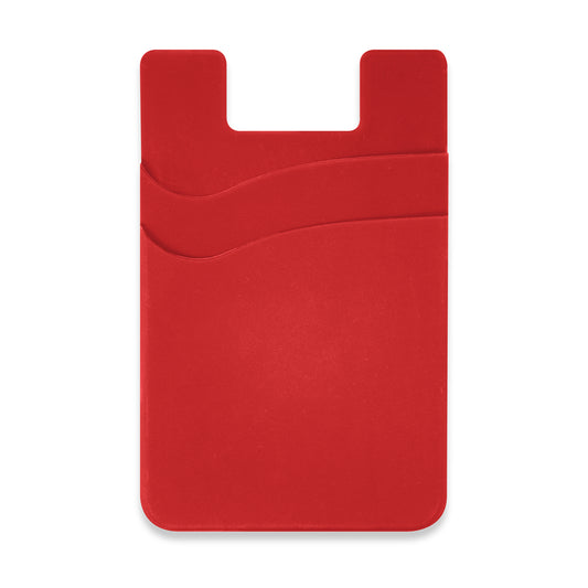 Dual Silicone Phone Wallet with custom branded logo - Simply Merchandise