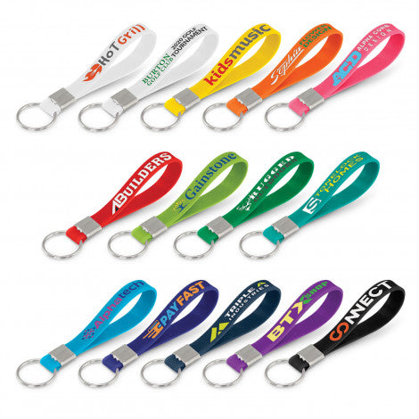 Silicone Key Ring - Debossed - Simply Merchandise