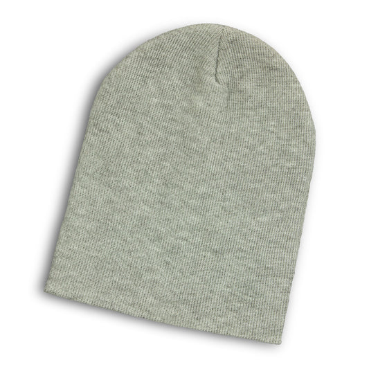 Heather Slouch Beanie with custom branded logo - Simply Merchandise