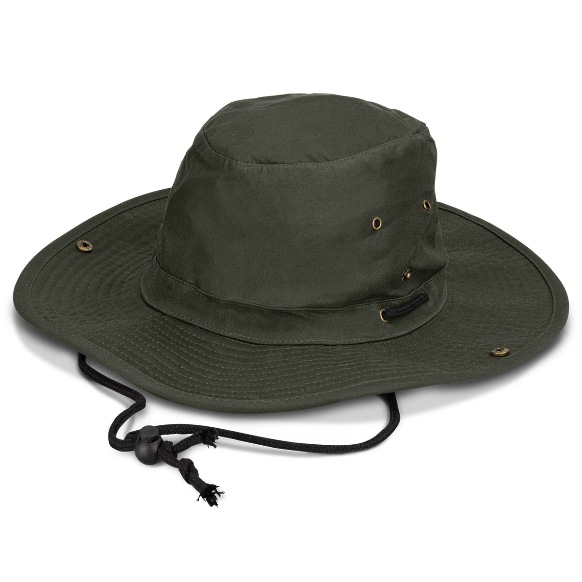 Oilskin Wide Brim Hat with custom branded logo - Simply Merchandise