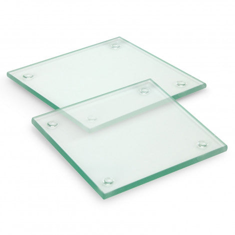 Venice Glass Coaster - Set of 2 - Square - Full Colour - Simply Merchandise