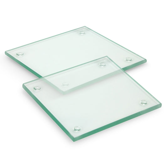 Venice Glass Coaster - Set of 2 - Square - Full Colour - Simply Merchandise