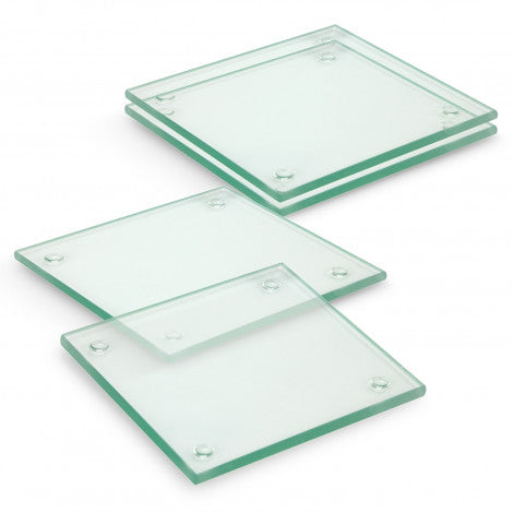 Venice Glass Coaster - Set of 4 - Square - Full Colour - Simply Merchandise