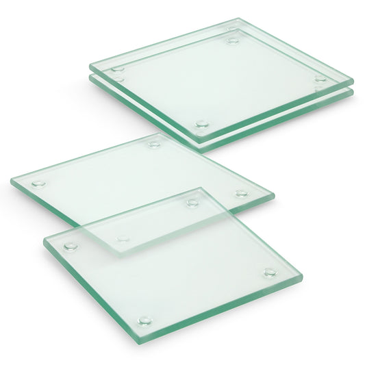 Venice Glass Coaster - Set of 4 - Square - Full Colour - Simply Merchandise