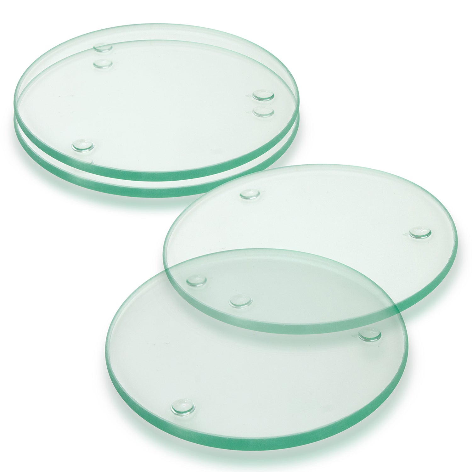 Venice Glass Coaster - Set of 4 - Round - Full Colour - Simply Merchandise