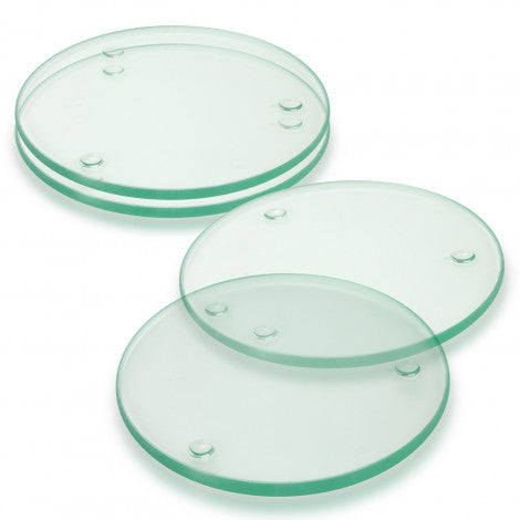 Venice Glass Coaster - Set of 4 - Round - Full Colour - Simply Merchandise