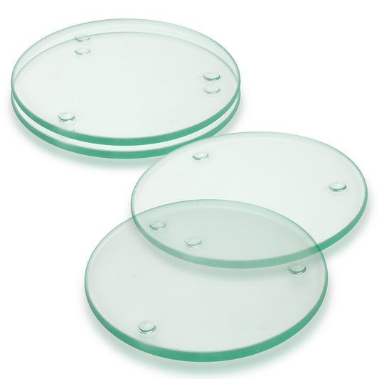 Venice Glass Coaster - Set of 4 - Round - Full Colour - Simply Merchandise