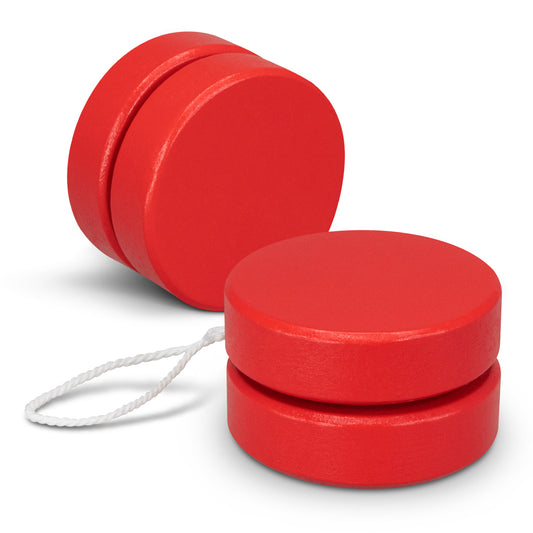 Jester Wooden Yoyo with custom branded logo - Simply Merchandise