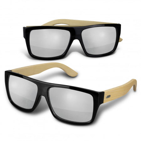 Maui Mirror Lens Sunglasses - Bamboo - Simply Merchandise