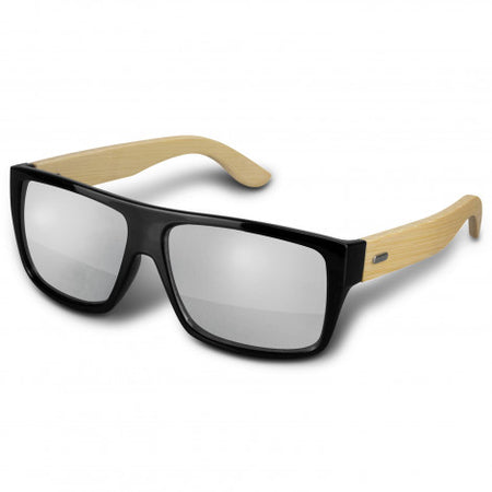 Maui Mirror Lens Sunglasses - Bamboo - Simply Merchandise