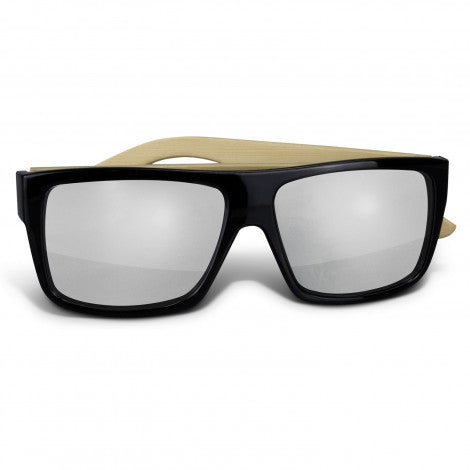 Maui Mirror Lens Sunglasses - Bamboo - Simply Merchandise