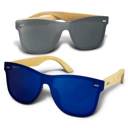 Ryder Mirror Lens Sunglasses - Bamboo - Simply Merchandise