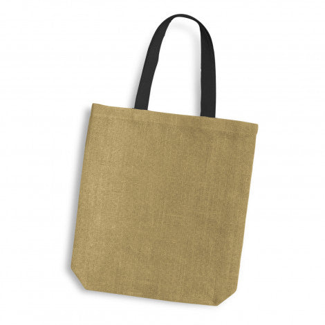 Thera Jute Tote Bag - Coloured Handles - Simply Merchandise