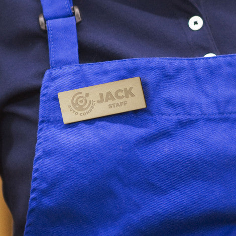 Magnetic Wooden Badge with custom branded logo - Simply Merchandise
