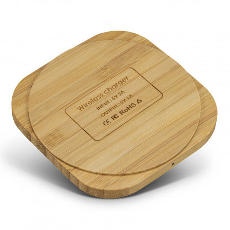 Vita Bamboo Wireless Charger - Square - Simply Merchandise