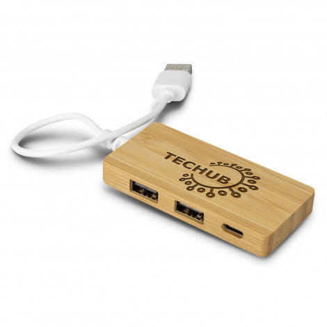 Bamboo USB Hub - Simply Merchandise
