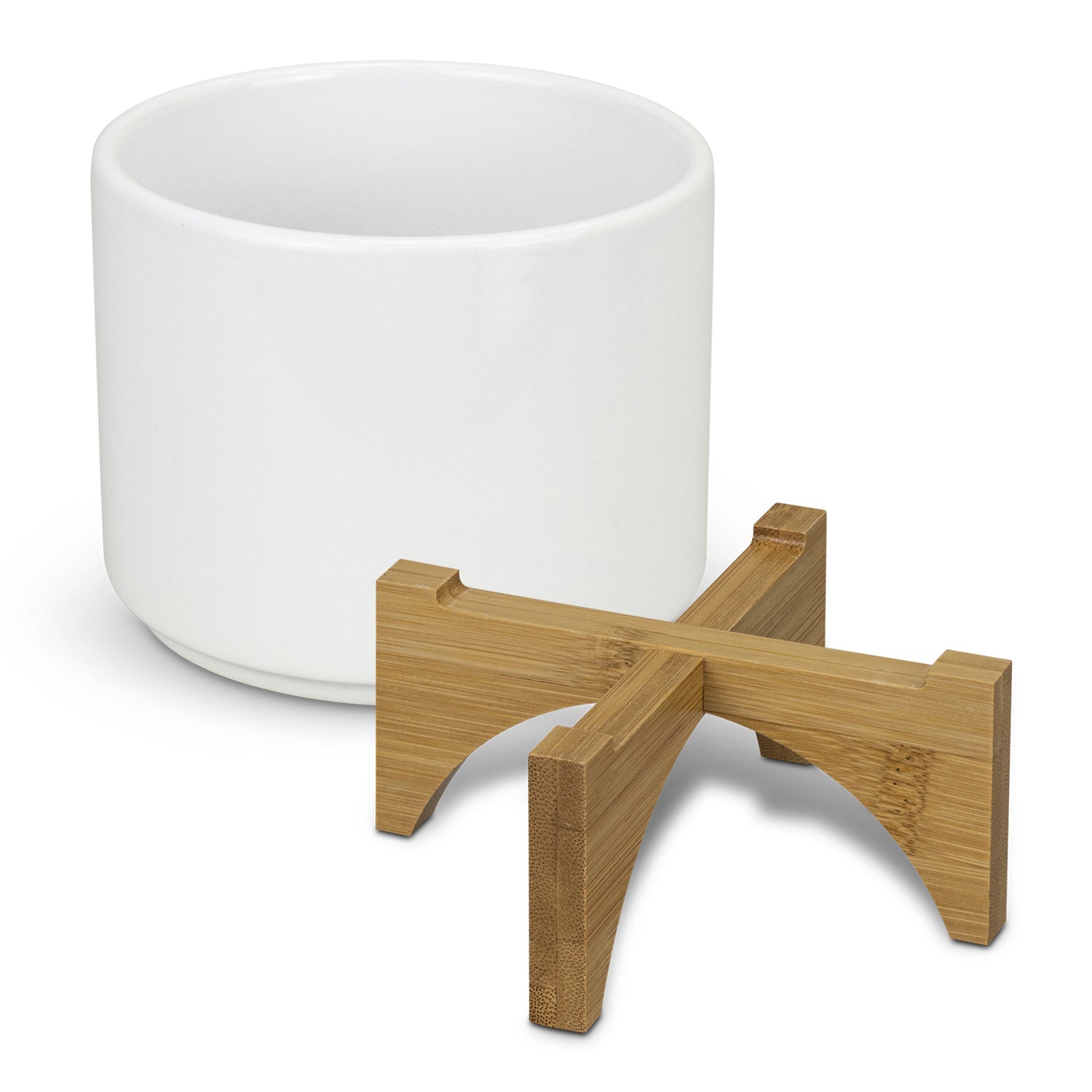 Planter with Bamboo Base - Simply Merchandise
