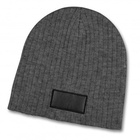 Nebraska Heather Cable Knit Beanie With Patch - Simply Merchandise