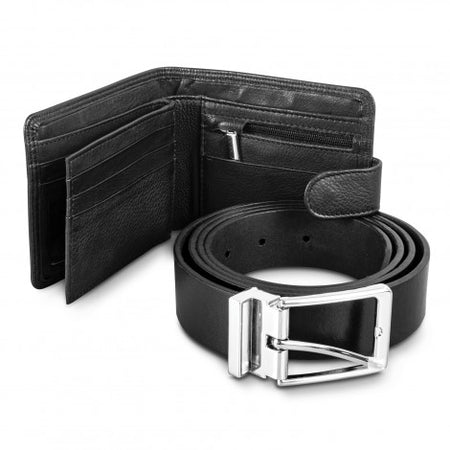 Pierre Cardin Leather Wallet  Belt Gift Set - Simply Merchandise