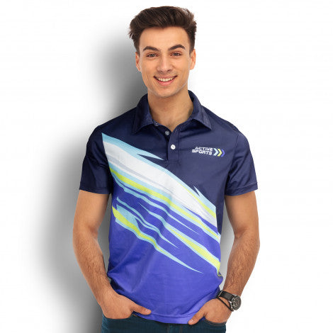 Custom Mens Sports Polo with custom branded logo - Simply Merchandise