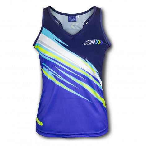 Custom Womens Performance Singlet with custom branded logo - Simply Merchandise