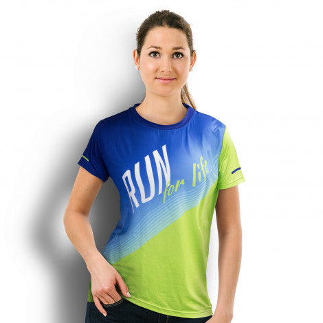 Custom Womens Sports T-Shirt with custom branded logo - Simply Merchandise