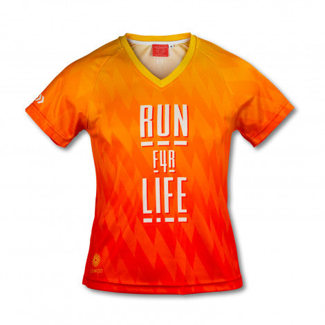 Custom Womens Performance V-Neck T-Shirt with custom branded logo - Simply Merchandise