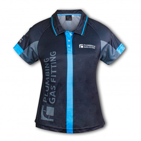 Custom Womens Performance Polo with custom branded logo - Simply Merchandise