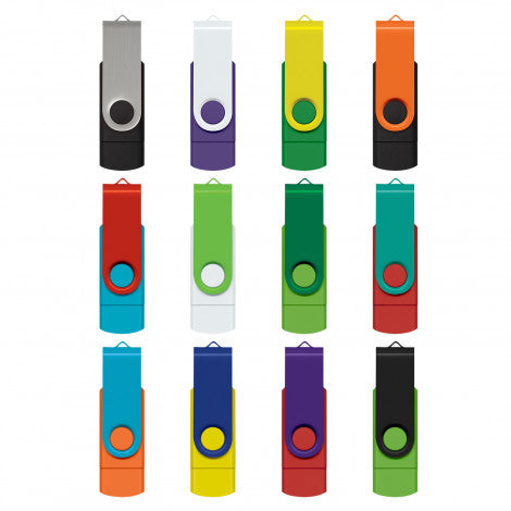 Helix 8GB Dual Flash Drive with custom branded logo - Simply Merchandise