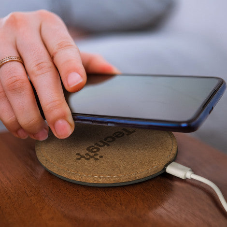 Oakridge Wireless Charger - Round with custom branded logo - Simply Merchandise