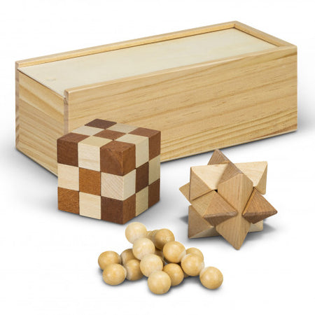 Wooden Brain Teaser Set - Simply Merchandise