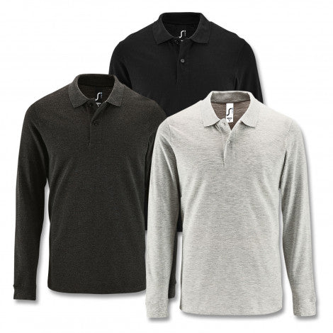 SOLS Perfect Men - Simply Merchandises Long Sleeve Polo - Simply Merchandise