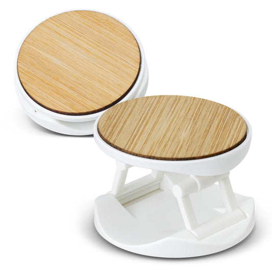 Bamboo Phone Holder with custom branded logo - Simply Merchandise