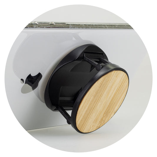 Bamboo Phone Holder with custom branded logo - Simply Merchandise