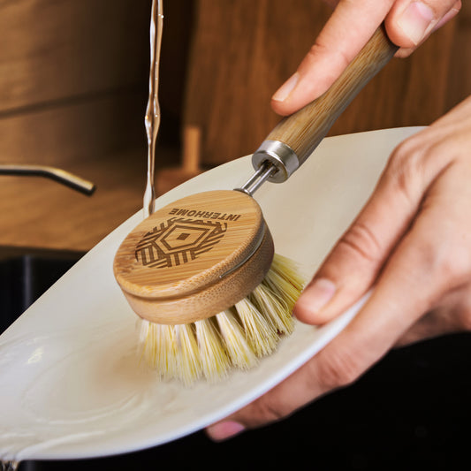 Bamboo Dish Brush with custom branded logo - Simply Merchandise