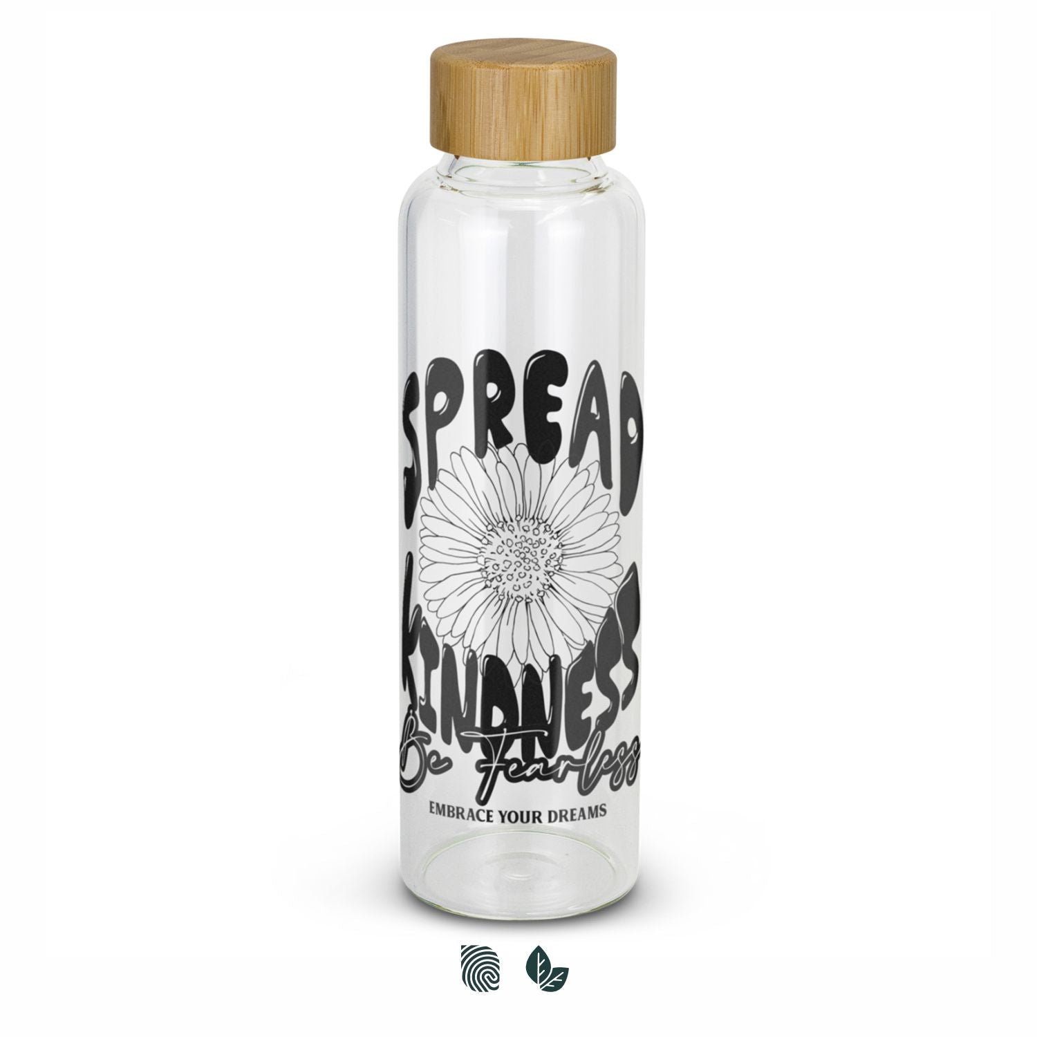 Eden Glass Bottle Bamboo Lid - Simply Merchandise