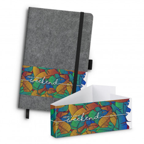 RPET Felt Hard Cover Notebook - Simply Merchandise