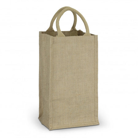 Jute Four Bottle Wine Carrier - Simply Merchandise