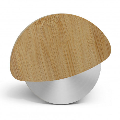 NATURA Bamboo Pizza Cutter with custom branded logo - Simply Merchandise