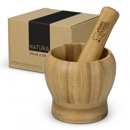 NATURA Bamboo Mortar and Pestle - Simply Merchandise