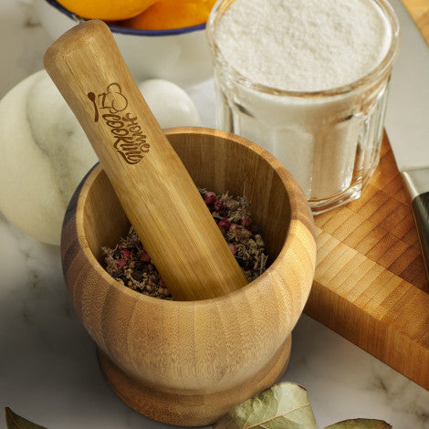 NATURA Bamboo Mortar and Pestle - Simply Merchandise