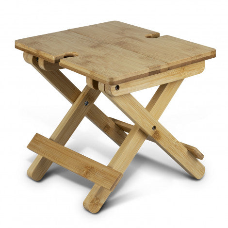 NATURA Bamboo Folding Wine Table with custom branded logo - Simply Merchandise